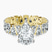 Cordelia Side Pear Lab Diamond Engagement Ring in 9ct Yellow Gold