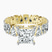 Cordelia Side Pear Lab Diamond Engagement Ring in 10kt Yellow Gold