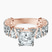 Esme Side Pear Lab Diamond Engagement Ring in 10kt Rose Gold