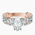 Pre-Designed 18kt Rose Gold Esme Side Pear Lab Diamond Ring