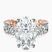 Pre-Designed 18kt Rose Gold Esme Side Pear Lab Diamond Ring