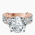 Pre-Designed 18kt Rose Gold Esme Side Pear Lab Diamond Ring