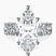 Pre-Designed Platinum Esme Side Pear Lab Diamond Ring