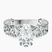 Esme Side Pear Lab Diamond Engagement Ring in 10kt White Gold