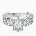 Pre-Designed Platinum Esme Side Pear Lab Diamond Ring
