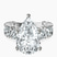 Pre-Designed Platinum Esme Side Pear Lab Diamond Ring