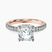 Galen Secret Halo Lab Diamond Engagement Ring in 9ct Rose Gold