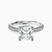 Galen Secret Halo Lab Diamond Engagement Ring in 9ct White Gold