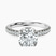 Galen Secret Halo Lab Diamond Engagement Ring in 9ct White Gold