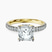 Galen Secret Halo Lab Diamond Engagement Ring in 14ct Yellow Gold