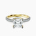Galen Secret Halo Lab Diamond Engagement Ring in 14ct Yellow Gold