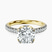 Galen Secret Halo Lab Diamond Engagement Ring in 14ct Yellow Gold