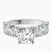 Adeline Side Pear Lab Diamond Engagement Ring in 10kt White Gold