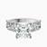 Adeline Side Pear Lab Diamond Engagement Ring in 10kt White Gold