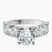 Adeline Side Pear Lab Diamond Engagement Ring in 10kt White Gold