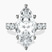 Pre-Designed Platinum Giselle Side Emerald Lab Diamond Ring