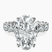 Pre-Designed 10kt White Gold Giselle Side Emerald Lab Diamond Ring