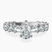 Pre-Designed 10kt White Gold Giselle Side Emerald Lab Diamond Ring