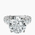 Pre-Designed 10kt White Gold Giselle Side Emerald Lab Diamond Ring