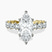 Pre-Designed 10kt Yellow Gold Giselle Side Emerald Lab Diamond Ring