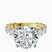 Pre-Designed 10kt Yellow Gold Giselle Side Emerald Lab Diamond Ring