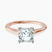 Teagan Solitaire 1.5mm Lab Diamond Engagement Ring in 14ct Rose Gold