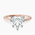 Teagan Solitaire 1.5mm Lab Diamond Engagement Ring in 14ct Rose Gold