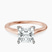 Teagan Solitaire 1.5mm Lab Diamond Engagement Ring in 14ct Rose Gold