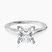 Pre-Designed Platinum Teagan Solitaire 1.5mm Lab Diamond Ring