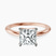 Pre-Designed 10kt Rose Gold Azalea Classic Solitaire 1.5mm Lab Diamond Ring