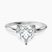 Pre-Designed 10kt White Gold Azalea Classic Solitaire 1.5mm Lab Diamond Ring