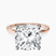 Pre-Designed 10kt Rose Gold Four Prong Solitaire 1.5mm Lab Diamond Ring