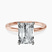 Pre-Designed 10kt Rose Gold Four Prong Solitaire 1.5mm Lab Diamond Ring