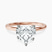 Pre-Designed 18ct Rose Gold Four Prong Solitaire 1.5mm Lab Diamond Ring
