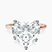 Pre-Designed 10kt Rose Gold Four Prong Solitaire 1.5mm Lab Diamond Ring