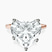 Pre-Designed 14kt Rose Gold Four Prong Solitaire 1.5mm Lab Diamond Ring