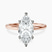 Pre-Designed 9ct Rose Gold Four Prong Solitaire 1.5mm Lab Diamond Ring