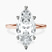 Pre-Designed 14kt Rose Gold Four Prong Solitaire 1.5mm Lab Diamond Ring