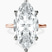 Pre-Designed 10kt Rose Gold Four Prong Solitaire 1.5mm Lab Diamond Ring