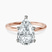 Pre-Designed 14kt Rose Gold Four Prong Solitaire 1.5mm Lab Diamond Ring
