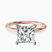 Pre-Designed 10kt Rose Gold Four Prong Solitaire 1.5mm Lab Diamond Ring