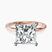 Pre-Designed 14kt Rose Gold Four Prong Solitaire 1.5mm Lab Diamond Ring