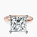 Pre-Designed 10kt Rose Gold Four Prong Solitaire 1.5mm Lab Diamond Ring
