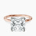 Pre-Designed 14kt Rose Gold Four Prong Solitaire 1.5mm Lab Diamond Ring