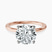 Pre-Designed 18kt Rose Gold Four Prong Solitaire 1.5mm Lab Diamond Ring