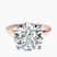 Pre-Designed 10kt Rose Gold Four Prong Solitaire 1.5mm Lab Diamond Ring