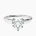 Pre-Designed Platinum Four Prong Solitaire 1.5mm Lab Diamond Ring