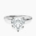 Pre-Designed 10kt White Gold Four Prong Solitaire 1.5mm Lab Diamond Ring