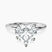 Pre-Designed 10kt White Gold Four Prong Solitaire 1.5mm Lab Diamond Ring