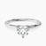 Pre-Designed Platinum Four Prong Solitaire 1.5mm Lab Diamond Ring